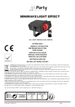 Party Light & Sound PARTY-MINIWAVE User Manual предпросмотр