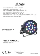 Preview for 1 page of Party Light & Sound PARTY-PAR181 User Manual