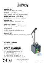 Preview for 1 page of Party Light & Sound PARTY-SINGER User Manual