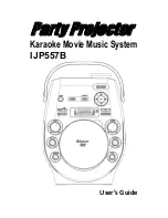 Party Projector IJP557B User Manual preview