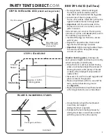 Preview for 10 page of Party Tents Direct Weekender West Coast Frame Assembly Instructions Manual