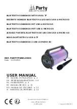 Preview for 1 page of Party PARTY-TUBELED35 User Manual