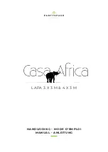 PartySpace Casa Africa LAPA CSAFLAPA43CL Manual preview