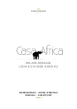 PartySpace Casa Africa PALAPA PARASOL Eco Manual preview