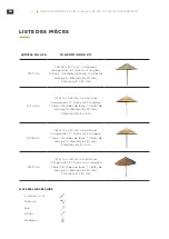 Предварительный просмотр 8 страницы PartySpace Casa Africa PALAPA PARASOL Manual