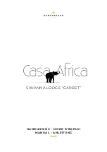 Предварительный просмотр 1 страницы PartySpace Casa Africa SAVANNA LODGE CARBET Manual