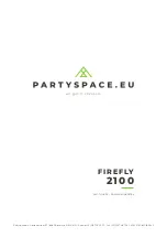 PartySpace FIREFLY 2100 THHCRC Manual preview