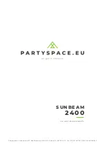 PartySpace SUNBEAM 2400 Quick Start Manual preview