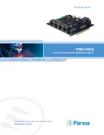 Предварительный просмотр 1 страницы Parvus PRV-1059 User Manual