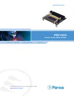 Parvus PRV-1220 User Manual предпросмотр