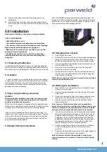 Предварительный просмотр 7 страницы Parweld XTM182i Operator'S Manual