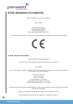 Предварительный просмотр 16 страницы Parweld XTM303C Operator'S Manual