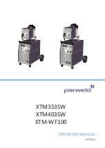 Parweld XTM353SW Operator'S Manual предпросмотр