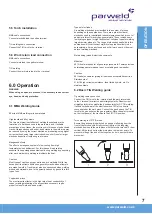 Preview for 7 page of Parweld XTS 163 Operator'S Manual