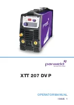 Предварительный просмотр 1 страницы Parweld XTT 207 DV P Operator'S Manual