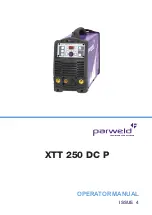 Parweld XTT 250 DC P Manual preview