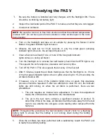 Preview for 7 page of PAS Systems International PAS V Calibration Manual