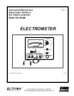 Предварительный просмотр 1 страницы Pasco Scientific ES-9054B Instruction Manual And Experiment Manual