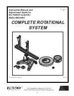 Pasco Scientific ME-8950 Instruction Manual And Experiment Manual предпросмотр