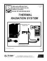 Предварительный просмотр 1 страницы Pasco Scientific TD-8553 Instruction Manual And Experiment Manual