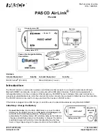 Preview for 1 page of PASCO AirLink PS-3200 Reference Manual