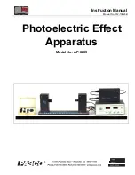 Предварительный просмотр 1 страницы PASCO AP-8209 Instruction Manual