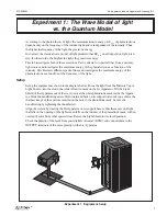 Предварительный просмотр 11 страницы PASCO h/e Apparatus Instruction Manual