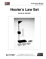 PASCO Hooke's Law Set ME-9827 Instruction Manual preview