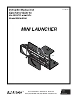 PASCO MINI LAUNCHER ME-6825A Instruction Manual And Experiment Manual preview