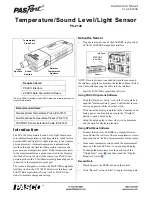 PASCO Pasport PS-2140 Instruction Sheet preview