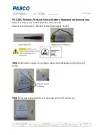 Preview for 1 page of PASCO PS-3203 Replacement Instructions