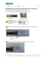 Preview for 1 page of PASCO PS-3208 Replacement Instructions