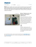 Предварительный просмотр 3 страницы PASCO PS-3211 Battery Replacement