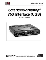 Предварительный просмотр 1 страницы PASCO SCIENCEWORKSHOP 750 Instruction Manual