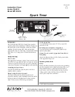 Предварительный просмотр 1 страницы PASCO Spark Timer ME-9243A Instruction Sheet