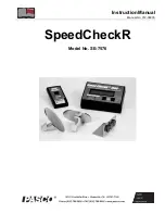 PASCO SpeedCheckR 7500 Instruction Manual preview