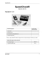 Preview for 3 page of PASCO SpeedCheckR 7500 Instruction Manual