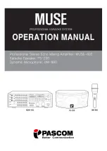 pascom MUSE Operation Manual предпросмотр