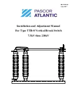 Предварительный просмотр 1 страницы PASCOR ATLANTIC TTR-8 Installation And Adjustment Manual