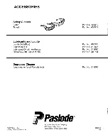 Предварительный просмотр 8 страницы Paslode 2125-F18 Operation Manual And Schematic