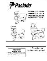 Preview for 1 page of Paslode 3225 Operating And Maintenance Manual