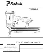 Paslode 3250-F16 Tool Schematic And Parts предпросмотр