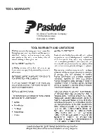 Предварительный просмотр 15 страницы Paslode 502300 Operating Manual And Schematic