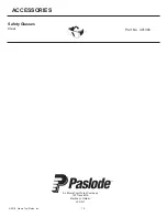 Preview for 10 page of Paslode 515500 Operating Manual And Tool Schematic