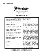 Предварительный просмотр 15 страницы Paslode 515850 Operating Manual And Schematic