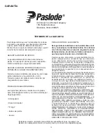 Preview for 31 page of Paslode 515850 Operating Manual And Schematic