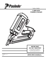 Paslode 900420 Operating Manual предпросмотр