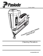 Предварительный просмотр 1 страницы Paslode 900600 Cleaning Procedure