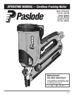 Preview for 1 page of Paslode 905800 Operating Manual