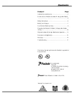 Preview for 2 page of Paslode 918150 Operating Manual